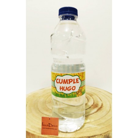 Etiquetas botella agua personalizada