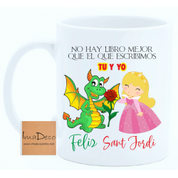 Taza Sant Jordi, Dragón y...