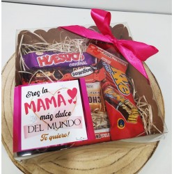 caja dulce con chocolatinas para mamá